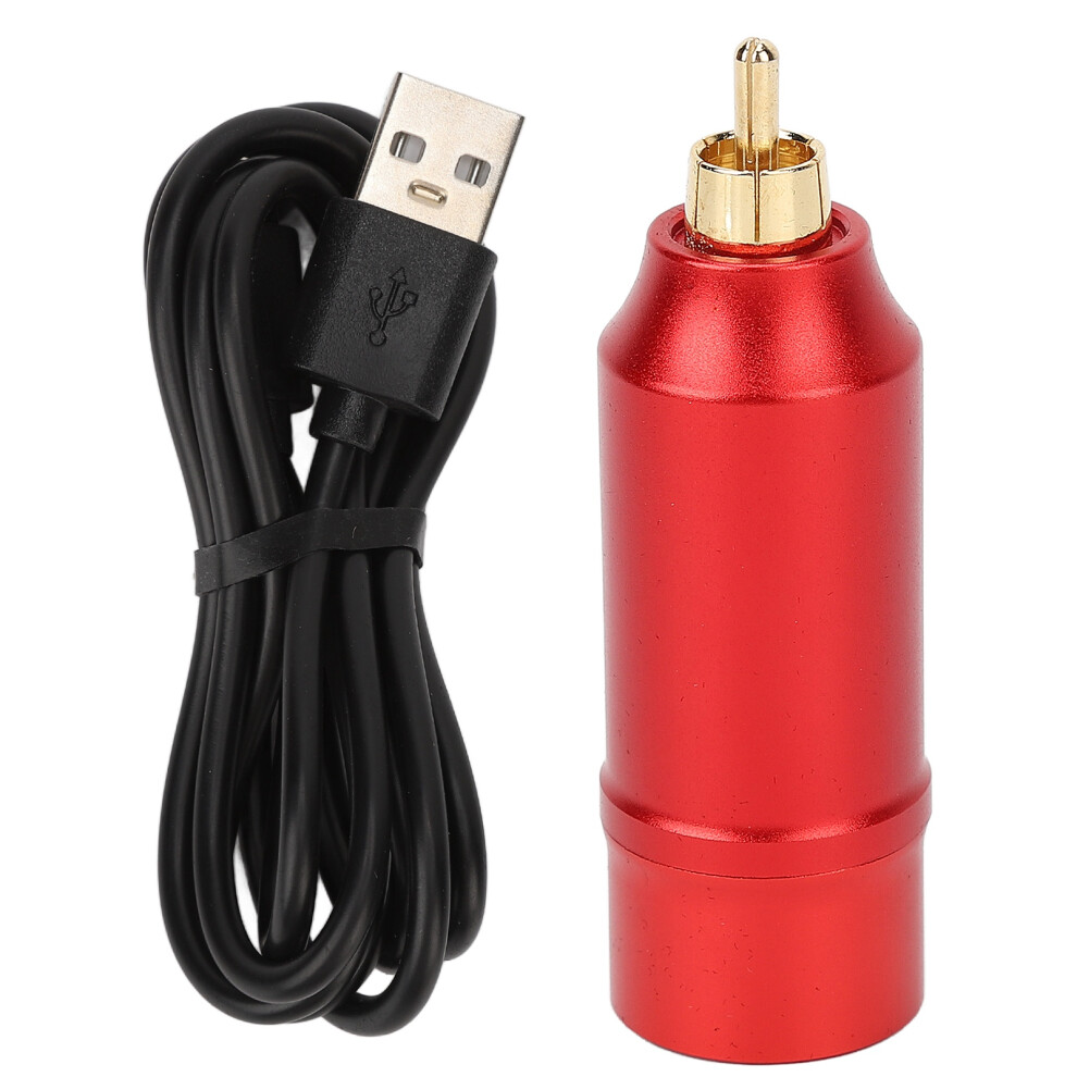 Red (Red) Tattoo Machine Power Supply Rca 1300Mah Battery Lcd Cordless