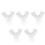 (Lower Teeth) Vassoio impronte dentali monouso trasparente 3