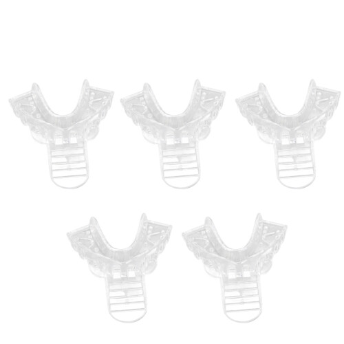 (Lower Teeth) Vassoio impronte dentali monouso trasparente 2
