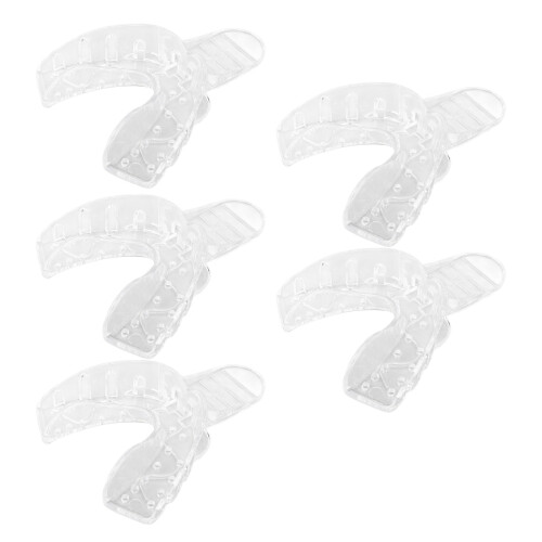 (Lower Teeth) Vassoio impronte dentali monouso trasparente 1