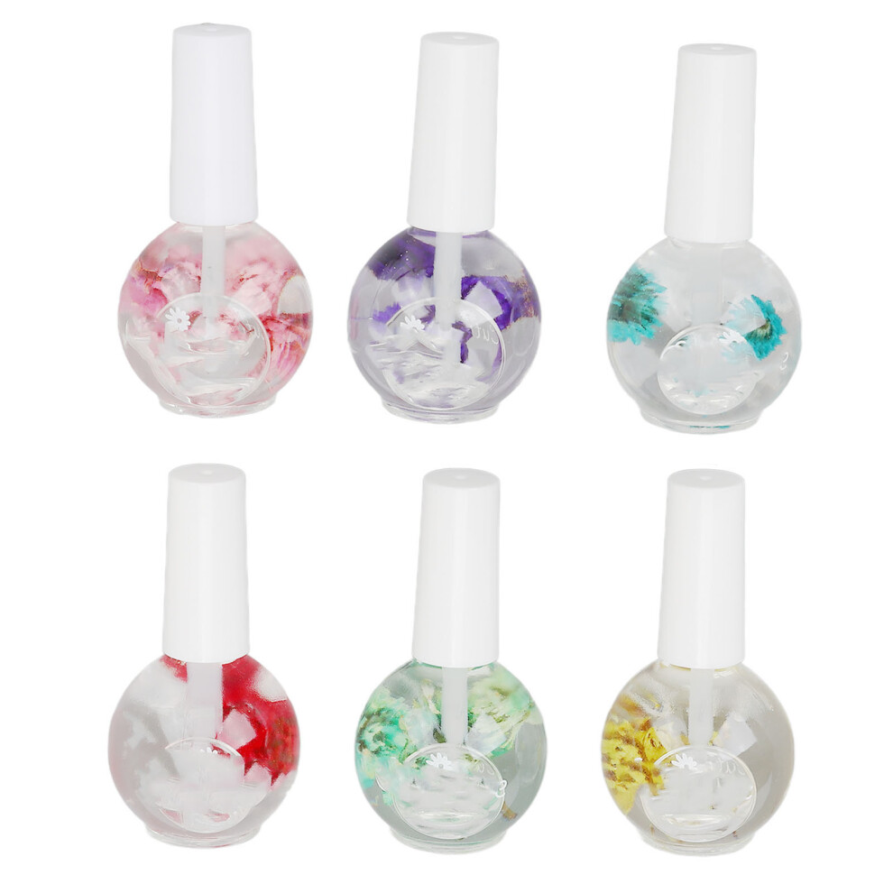 6Pcs Scented Cuticle Oil Nourishing Hydrating 15ml