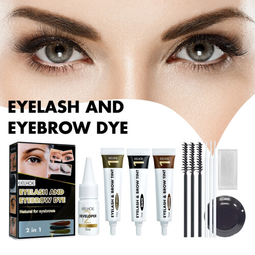 EELHOE Wimpernbrauen Färbung DIY Make-up Set 1