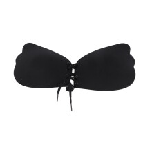 (B Cup) Push Up Sticky Bra Skin Friendly Invisible Silicone Backless C Cup