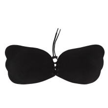 (D Cup) Reggiseno Push Up Adesivo in Silicone Nudo C