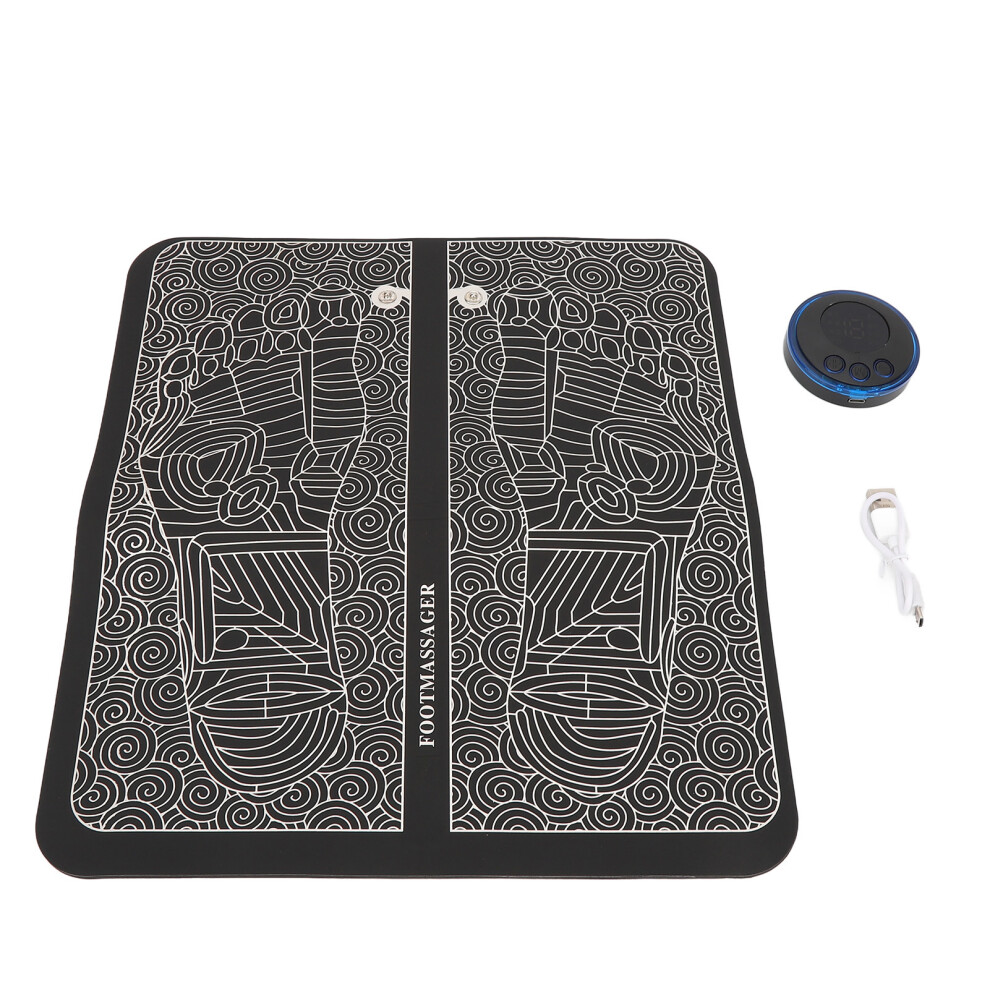 Foot Massager Mat Microcurrent USB 8 Modes 19 Strengths Folding