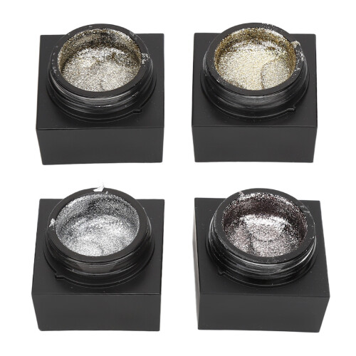 4x Nagellack tragbar hochdicht glitzernd Gel 1