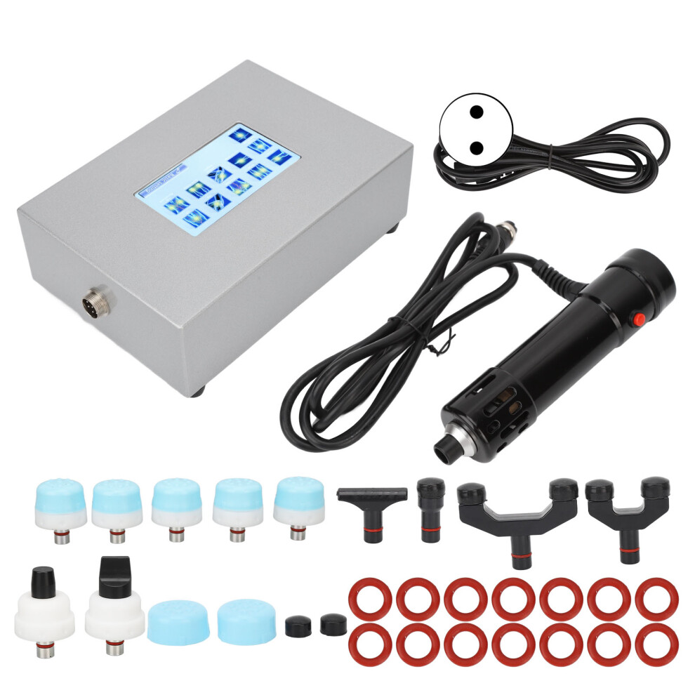 (EU Plug) Shockwave Therapy ED Treatment Body Massager Black 100-240V UK