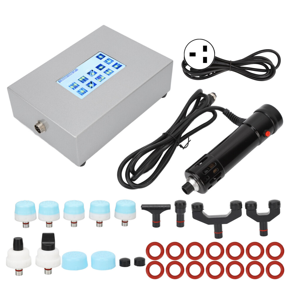 (UK Plug) Shockwave Therapy ED Treatment Body Massager Black 100-240V UK