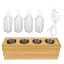 (EU Plug) 4-Flaschen-Massageöl-Wärmer Konstante Temp. Schnell