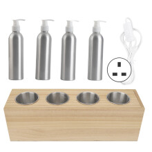 (UK Plug) 4-Flaschen-Massageöl-Wärmer Konstante Temp. Schnell