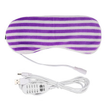 (Purple Stripe) Heißaugenklappe USB 5 Stufen für Schlaf Gelb