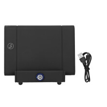 (Black) Handyhalter Lautsprecher Induktion Klarer Sound Wiederaufladbar