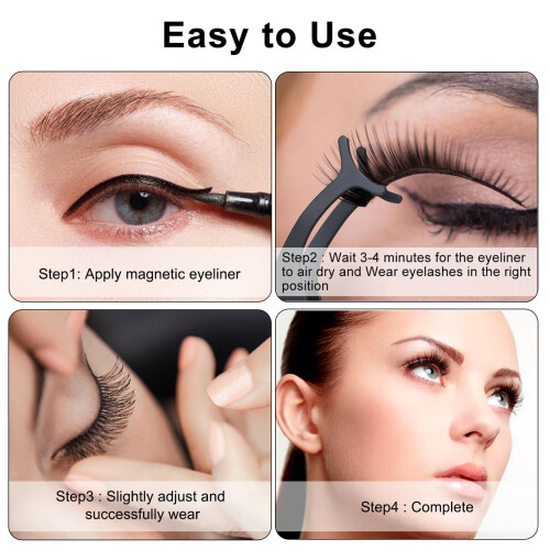 10x Magnet-Wimpern Set Wasserdicht Langanhaltend