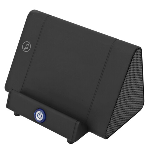 (Black) Rechargeable Phone Stand & Speaker Induction 1
