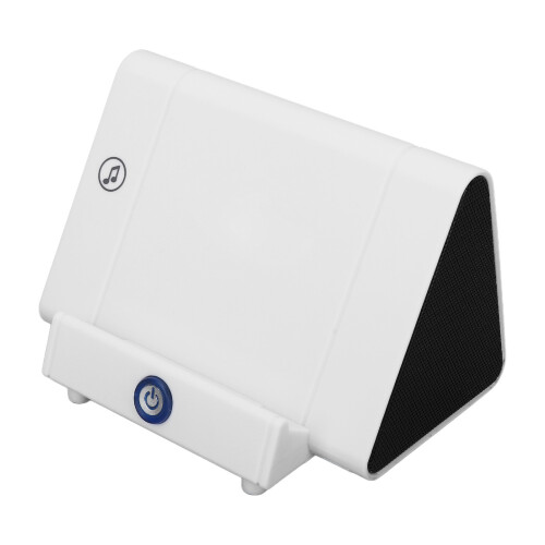 (White) Rechargeable Phone Stand & Speaker Induction 1