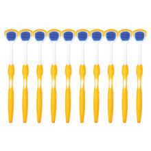(Orange) 10 Raschiettori Lingua Silicone Arancioni