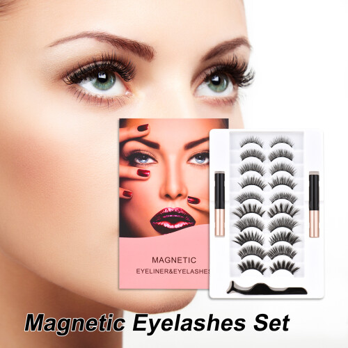 10x Magnet-Wimpern Set Wasserdicht Langanhaltend 2