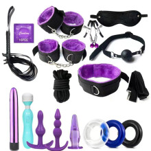 14-delig SM Set PU Leer Sexy Koppel Spel