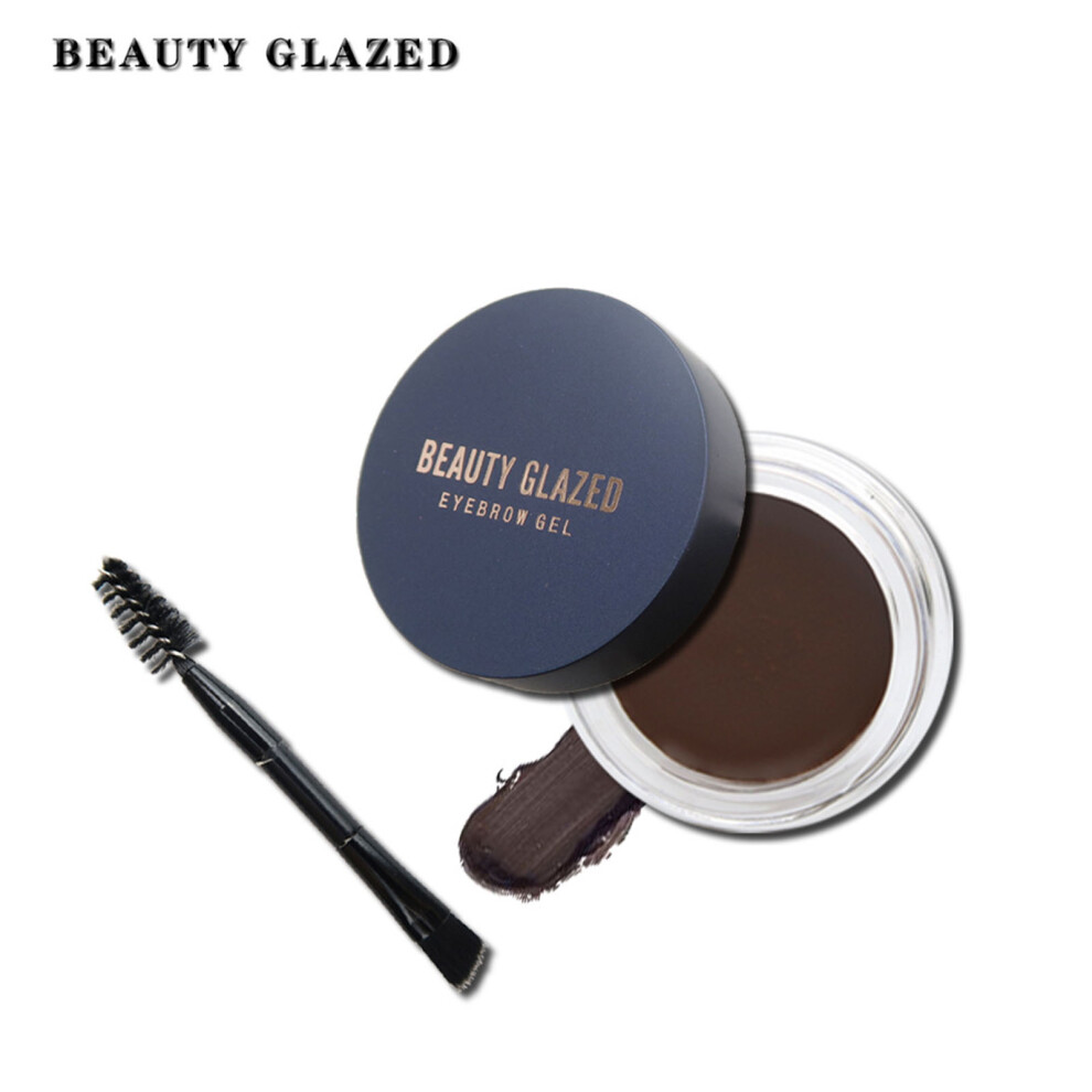 Cream Beauty Glazed Eyebrow Gel With Brush Long-Lasting Brow Dye