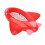 (Red) Baby-Badthermometer, schnell, Flugform, pink 4