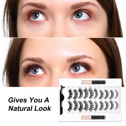 10x Magnet-Wimpern Set Wasserdicht Langanhaltend 1