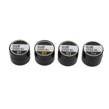 4pcs Solid Polish Glue Nail Tips