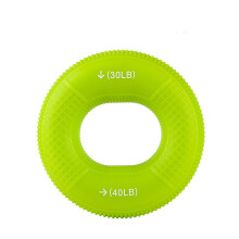 (Green) Ring-Handtrainer tragbar Silikon Dual-Stärke Fingertraining