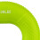 (Green) Ring-Handtrainer tragbar Silikon Dual-Stärke Fingertraining 4