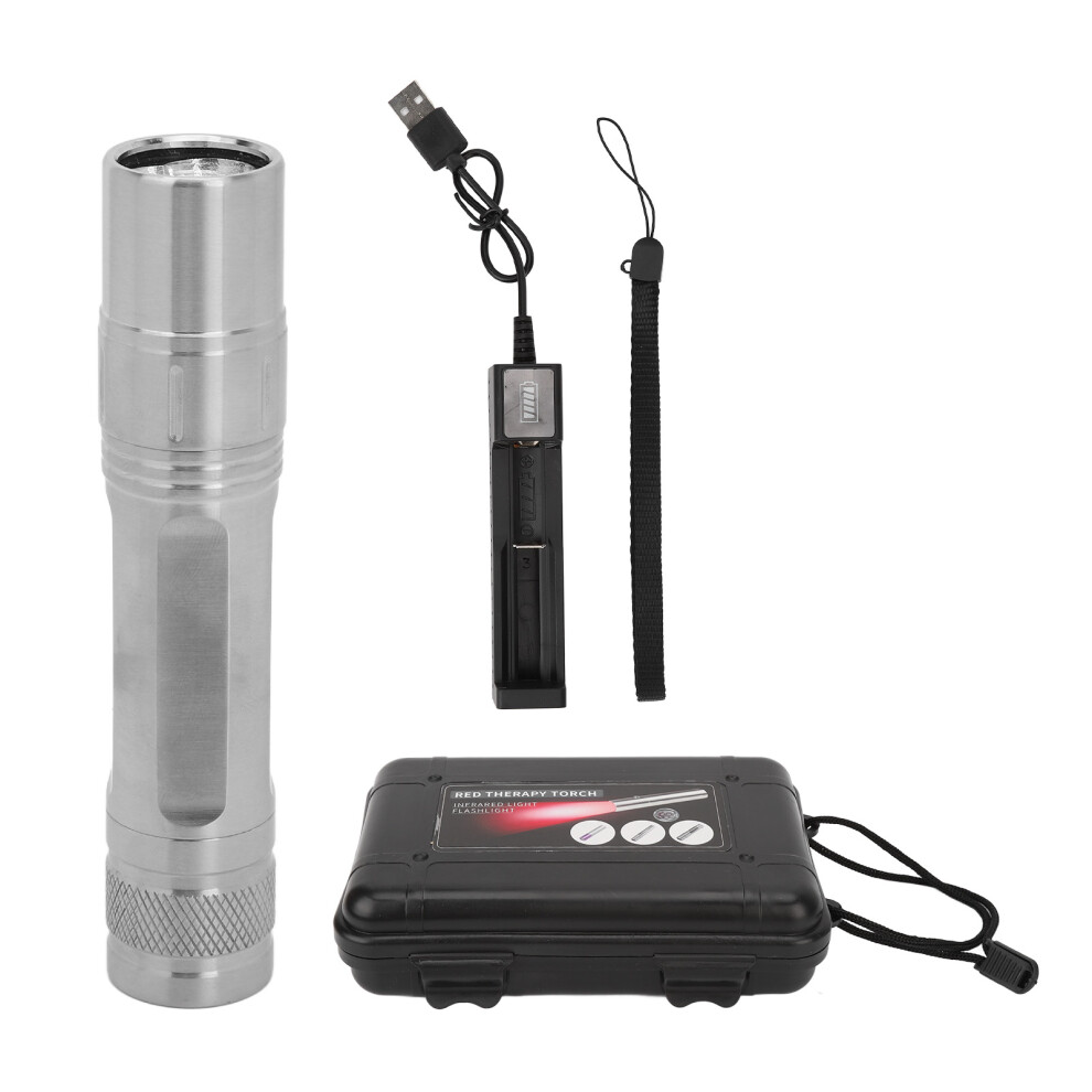 Red Rechargeable Led Therapy Torch 630Nm 660Nm 850Nm For Men Women