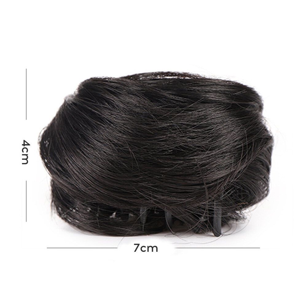 Unisex Messy Bun Hair Clip Claw Natural Ponytail Synthetic For Women