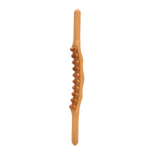 Holz-Massagestab mit 20 Perlen für Rücken, Bauch & Schulter