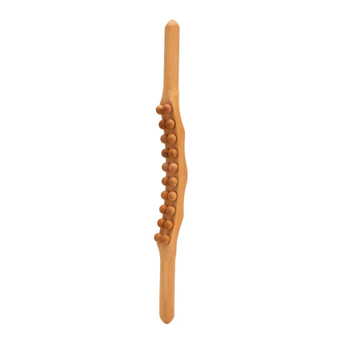 Wooden Massage Stick 20 Beads Back Shoulder