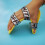 (Yellow Left Hand) Hand splint adjustable elastic finger separators yellow right hand 3