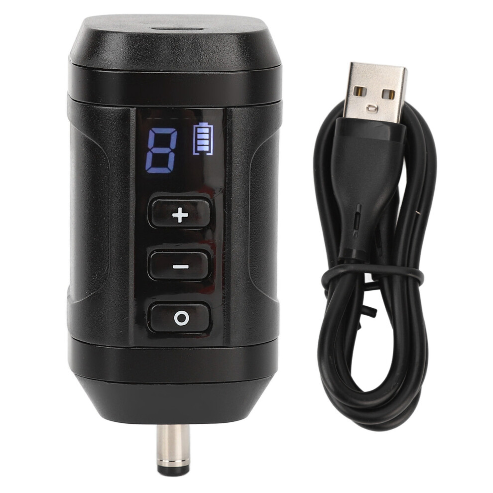 (Black) Tattoo Pen Battery 1800Mah Dc Interface Cordless Black 461605526324