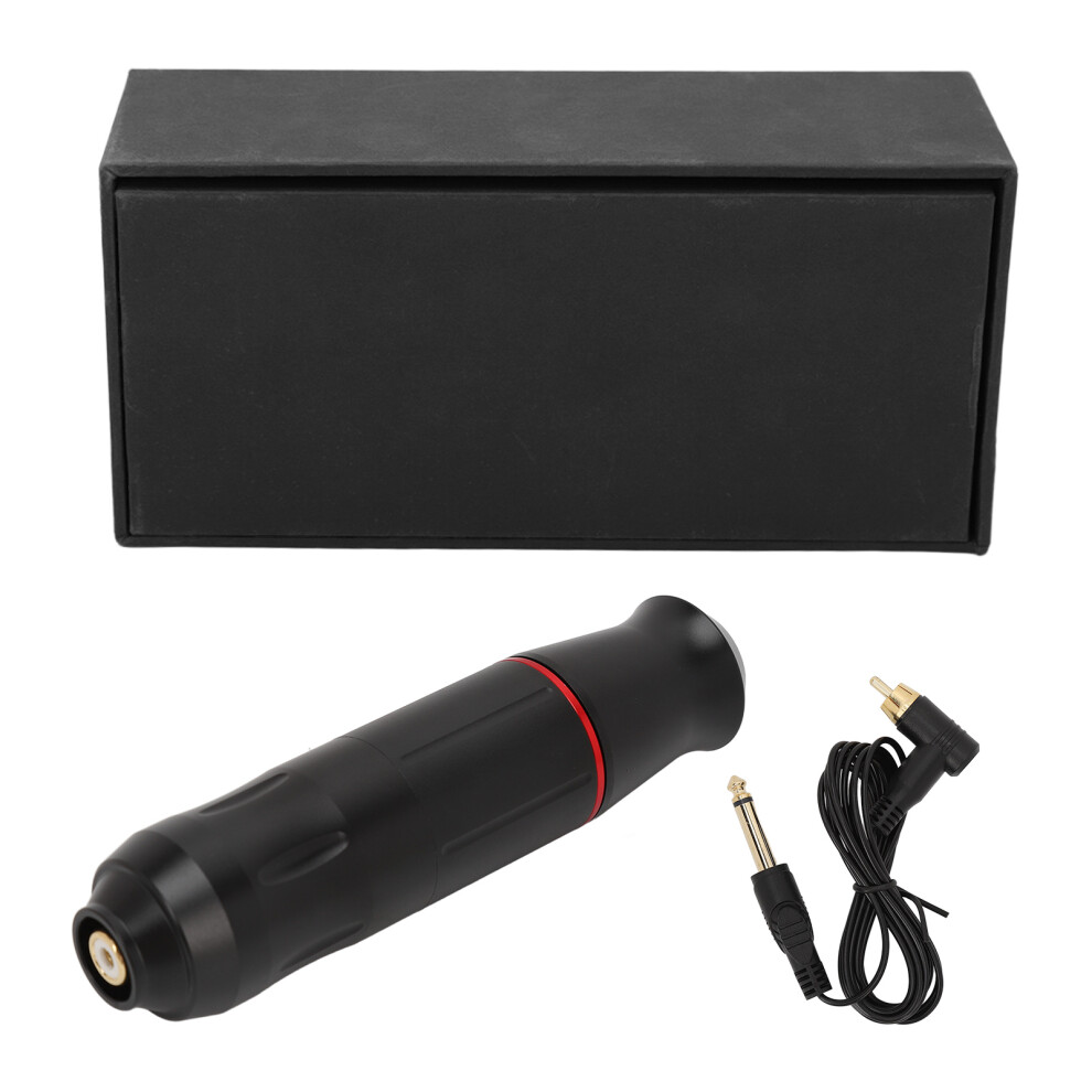 Black (Black) Rotary Tattoo Pen Aluminum Alloy High Speed With Rca Cord