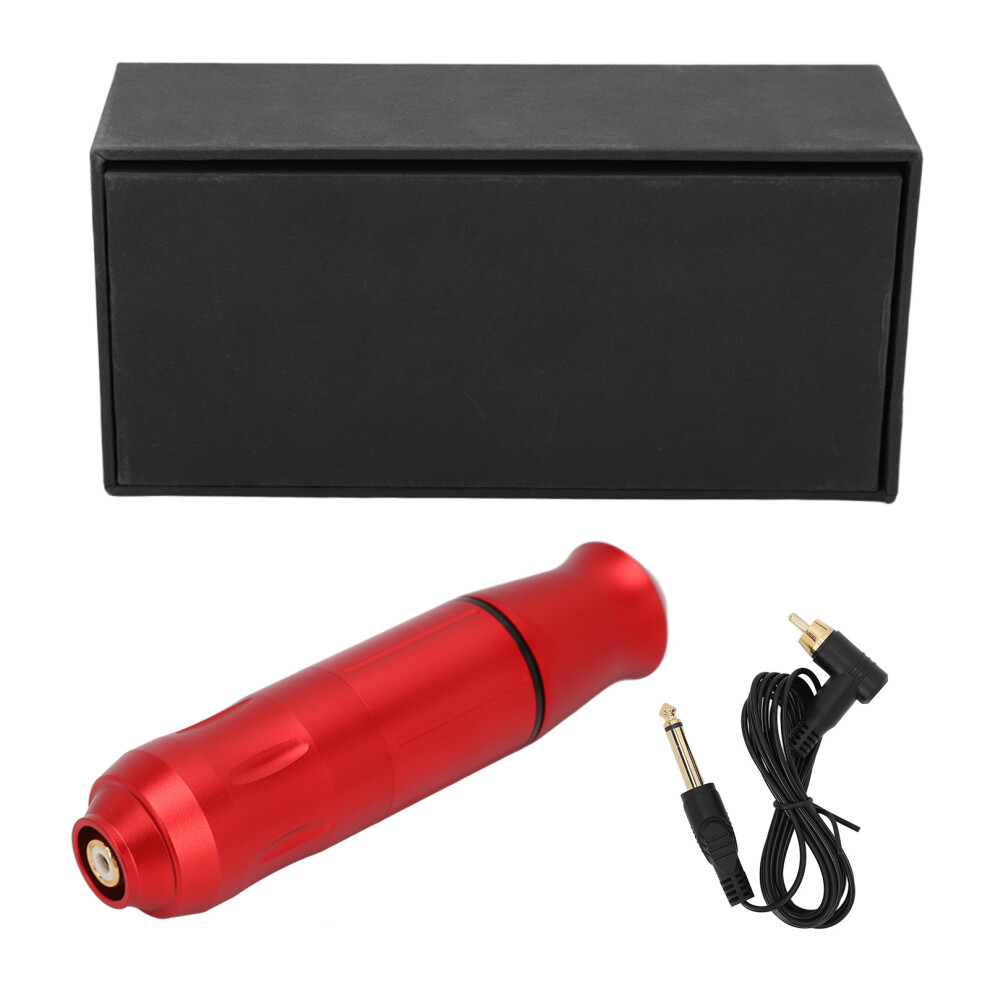 Red/Black () Rotary Tattoo Pen Aluminum Alloy High Speed With Rca Cord