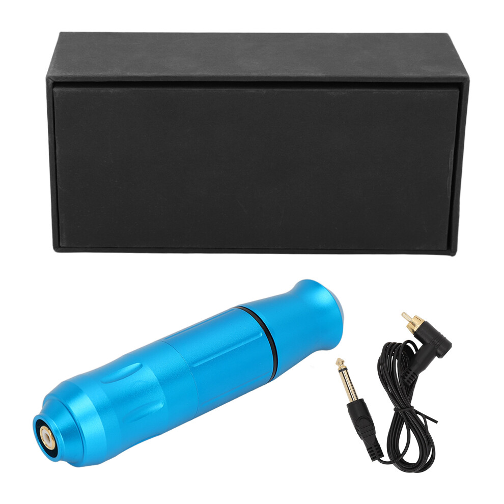 Blue/Black () Rotary Tattoo Pen Aluminum Alloy High Speed With Rca Cord