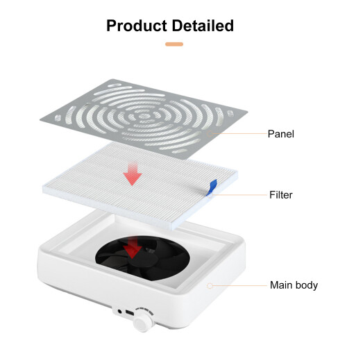 Bestauty 40W Nail Dust Collector Adjustable Mesh Portable