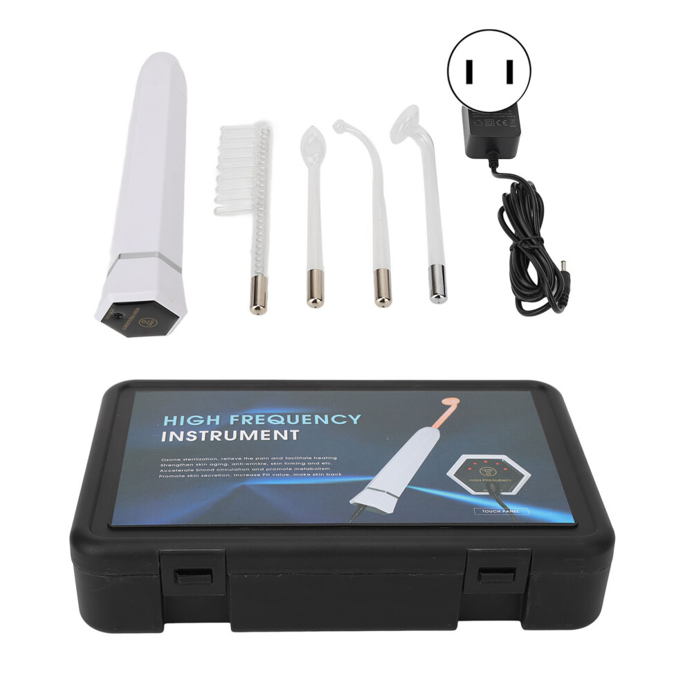 (US Plug) High Frequency Facial Therapy Wand Anti Aging US Plug