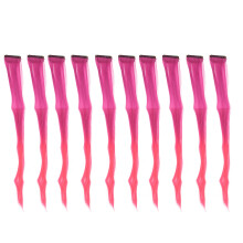 (Rose Purple Gradient Red) 10pcs Rose Purple Gradient Hair Clip Long