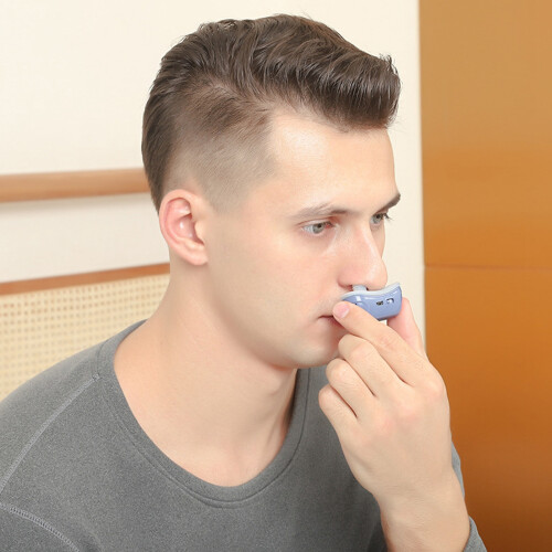 (Blue) Electric Anti-Snoring Silicone Nose Dilator Blue 2