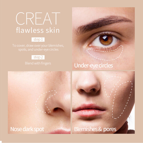 MENOW 12x 1.3g Concealer Wasserdicht Langhaltend 1