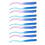 10pcs Colorful Blue-Purple Gradient Hair Extensions 2