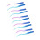 10pcs Colorful Blue-Purple Gradient Hair Extensions 5