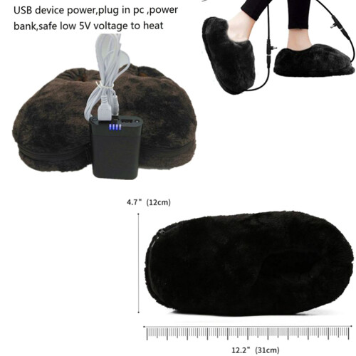 Beheizte Hausschuhe USB, elektrisch warm 1