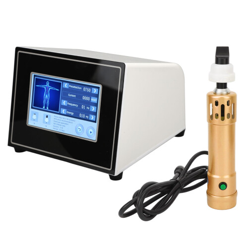 (EU Plug) ED Treatment Shockwave Therapy Machine Pro 100-240V Gold US Plug 2