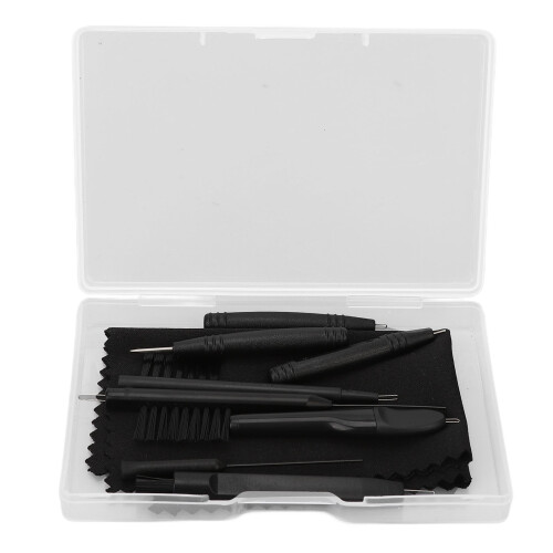 9pcs Hearing Amplifier Cleaning Tools Multifunction Brush Wax Portable
