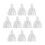 (Upper Teeth) 10x Transparent Dental Impression Tray Upper 1