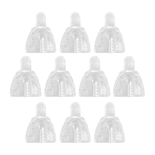 (Upper Teeth) 10x Transparent Dental Impression Tray Upper