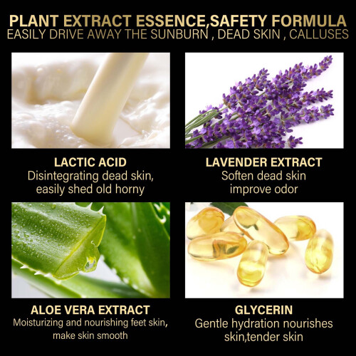 Jaysuing 2 Pairs Lavender Foot Mask Exfoliating Moisturizing 1